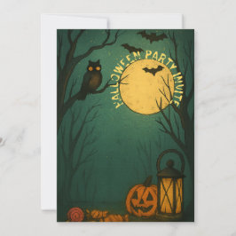 Convites Spooky Moonlight Halloween
