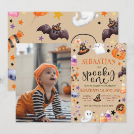 Convites Spooky One Ghost primeiro aniversario Halloween