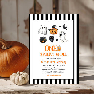Convites Spooky One Ghoul Halloween Primeiro Aniversário