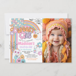 Convites Spooky One Hippie Halloween 1st Birthday