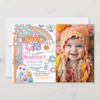 Convites Spooky One Hippie Halloween 1st Birthday