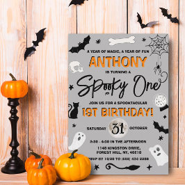 Convites Spooky One! Primeiro aniversario de Halloween