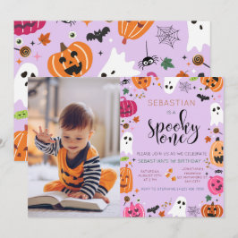 Convites Spooky One! Primeiro aniversario Girls Halloween