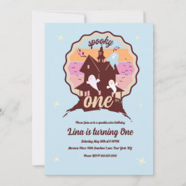 Convites Spooky, Primeiro Aniversário do Dia das Bruxas, Az