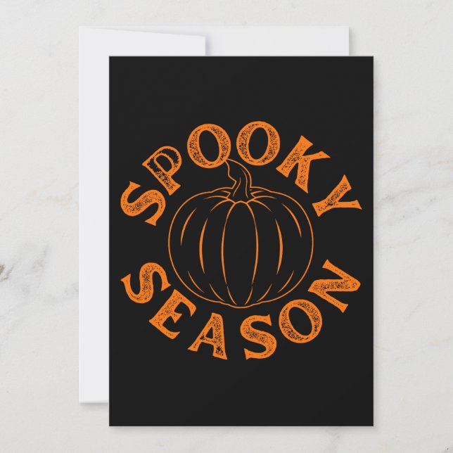 Convites Spooky Season Pumpkin (Frente)
