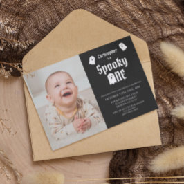 Convites Spooky Um primeiro aniversario