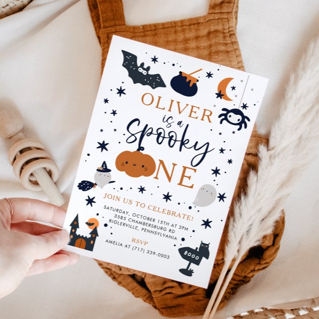 Convites Spooky, Um primeiro aniversario de Abóbora de Hall (Criador carregado)