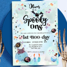 Spooky, um primeiro aniversario de Halloween Ghost