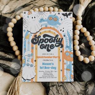 Convites Spooky, um primeiro aniversario do Halloween Groov
