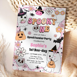 Convites Spooky, um primeiro aniversario do Halloween Groov