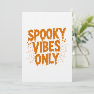 Convites Spooky Vibes Only Halloween