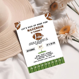 Convites Sport Football  Second Birthday 8th year Down