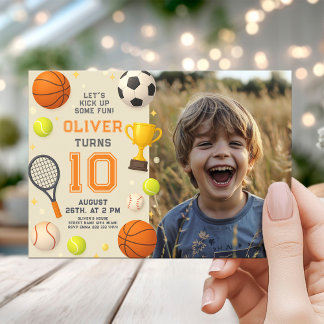 Convites Sports Champion Birthday Party