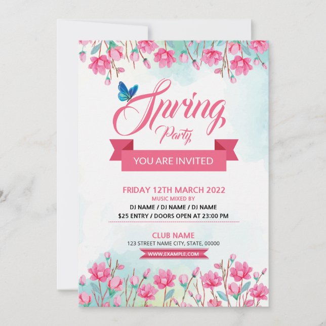 Convites Spring Celebration Party Flyer (Frente)