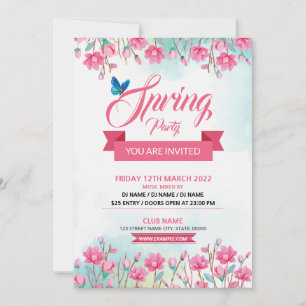 Convites Spring Celebration Party Flyer