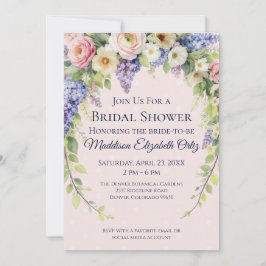 Convites Spring Floral Bridal Shower