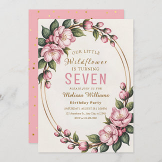 Convites Spring Wildflower Birthday Party