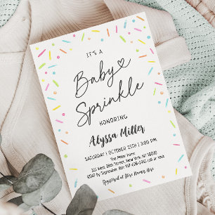Convites Sprinkle Neutral Baby