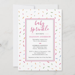 Convites Sprinkles Coloridos Baby Sprinkle Churrasco de Beb