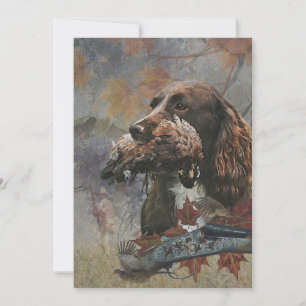 Convites Sprocker Spaniel, Arte de cães-Arma