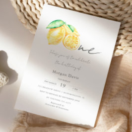 Convites Squeeze Lemon Citrus Summer Baby Primeiro Aniversá