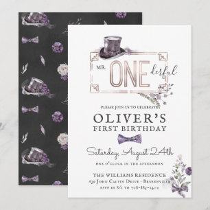 Convites Sr. Oneince Vintage Gentleman Royal Birthday