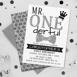 Convites Sr. ONEmagnifico primeiro aniversario Invitations.