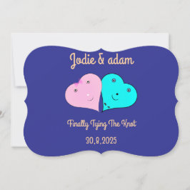 Convites sr & sra corações 