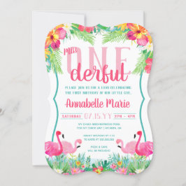 Convites Srta. ONEMaravilha Primeiro Aniversário Luau