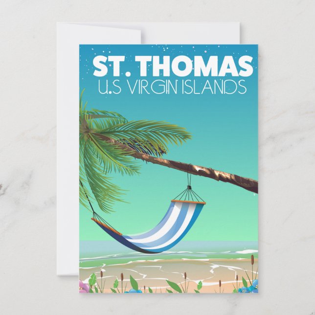 Convites St Thomas Ilhas Virgens Americanas. (Verso)