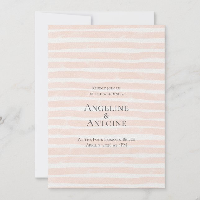 Convites St. Tropez Destination Wedding  (Frente)