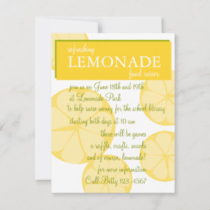 Convites Stand Lemonade