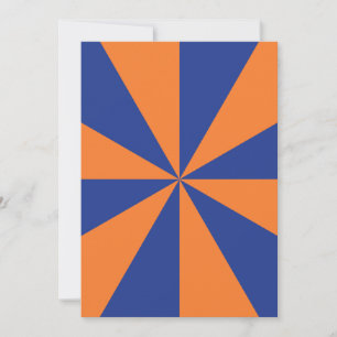 Convites Starburst Laranja e Azul