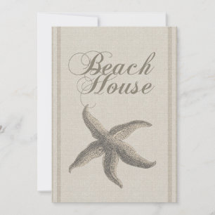 Convites Starfish Beach House Seashore Coastal