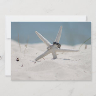 Convites Starfish de Casamento de Praia