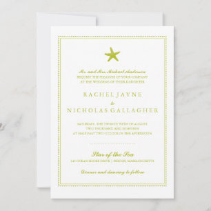 Convites Starfish Graceful   Casamento