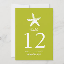 Convites Starfish Graceful | Número do quadro