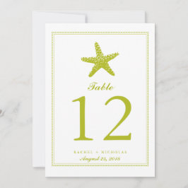 Convites Starfish Graceful | Número do quadro