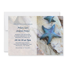 Starfish no Casamento de Praia Rocky Background