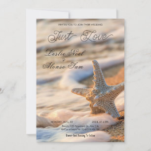 Convites Starfish Serenade: Casamento de Praia