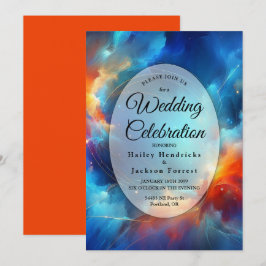 Convites Starlight Fusion of Fire and Ice Wedding