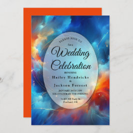 Convites Starlight Fusion of Fire and Ice Wedding