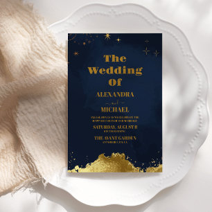 Convites Starry Night Celestial Casamento Galáxico