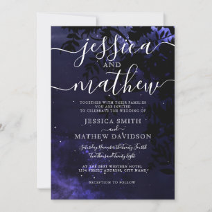 Convites Starry Night Celestial Sky Wedding