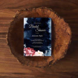 Convites Starry Night Floral Chá de panela