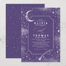 Starry Night Moon A Atirar Casamento Celestial da
