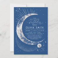 Starry Night Moon Mystical Celestial Birthday
