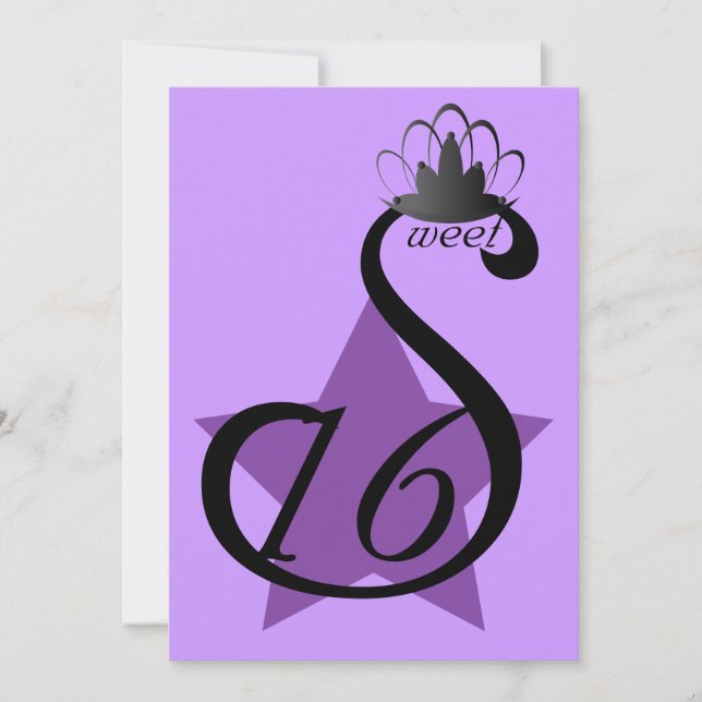 Convites Starry Sepia Swan Sweet Sessenta - Personalize (Frente)