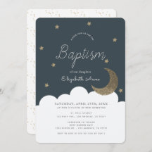 Stars & Moon Marinho Blue Boy Baptism