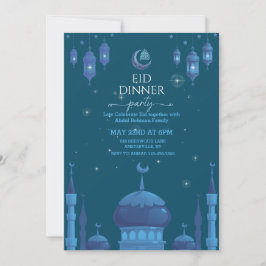 Convites Stary night Eid al fitr celebration Invitation